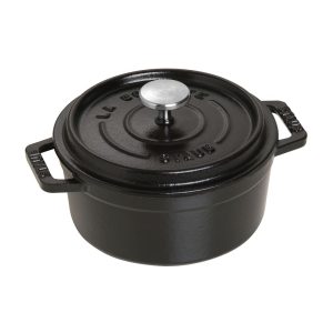 Staub 0.5 Qt. Mini Round Cocotte | Matte Black