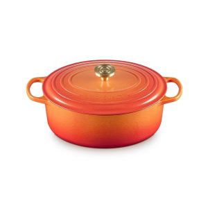 Le Creuset Signature 7.25 Qt. Round Dutch Oven with Crucible Knob | Flamme Doree