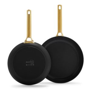 GreenPan Reserve 10" & 12" Fry Pan Set | Black