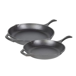 Lodge Cast Iron 2-Piece Chef Collection Skillet Set