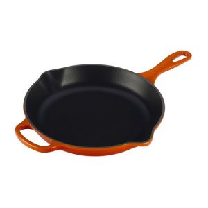 Le Creuset 10.25" Signature Enameled Cast Iron Skillet | Flame Orange