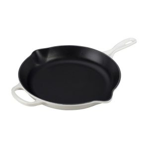 Le Creuset 10.25" Signature Enameled Cast Iron Skillet | White
